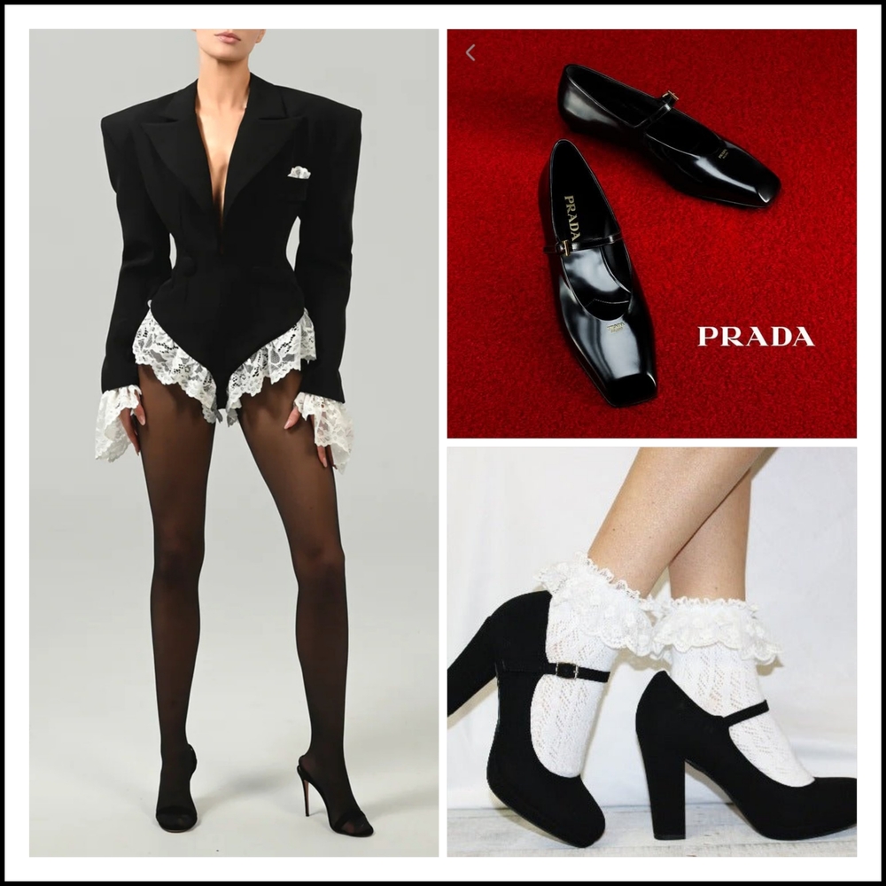 Prada Black Women's Heels